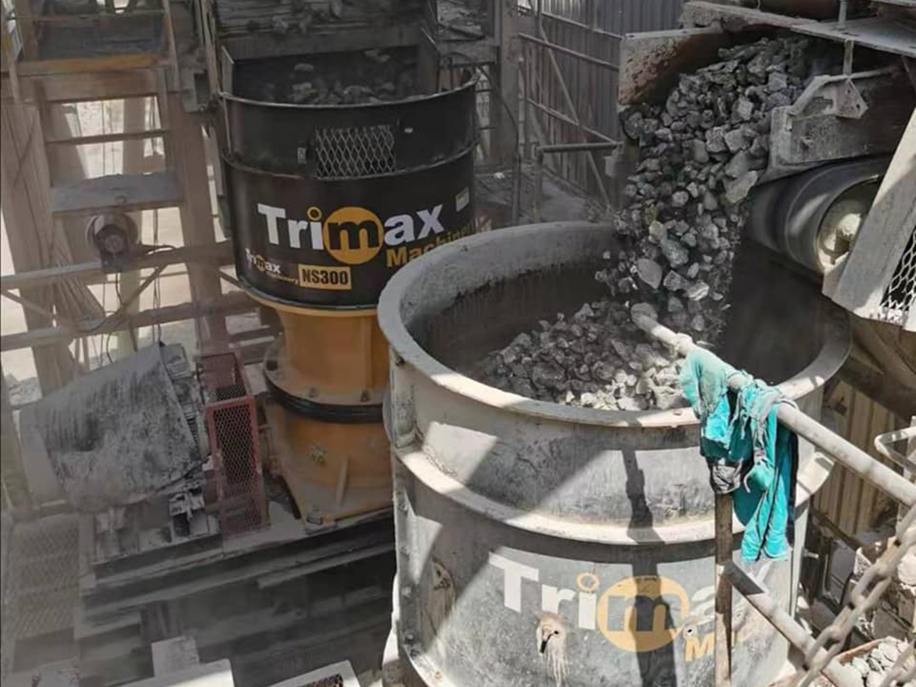 Trimax NS300 Cone Crusher with Trimax NH400 Cone Crusher